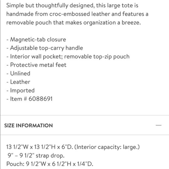 ALLSAINTS Polly Croc-Embossed Large Leather Tote - Picture 9 of 9